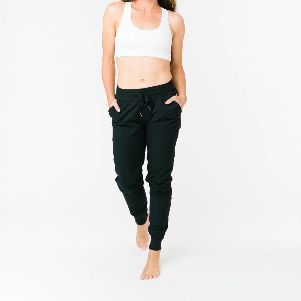 ZYIA black trail joggers